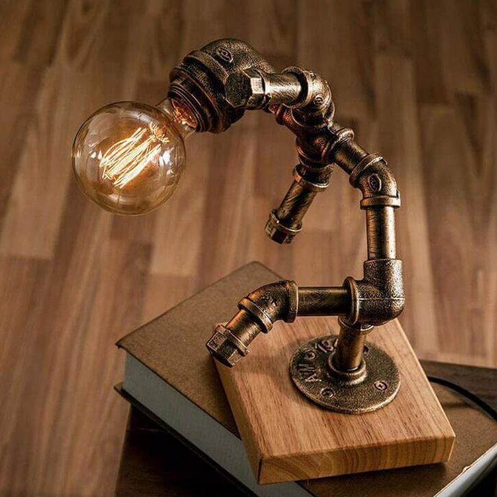 Robot Eye Protection Iron Table Lamp