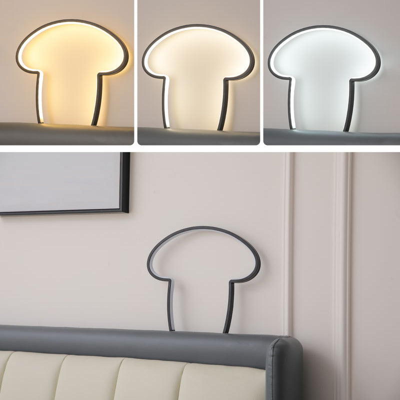 Line Mushroom Aluminum Silicone Table Lamp