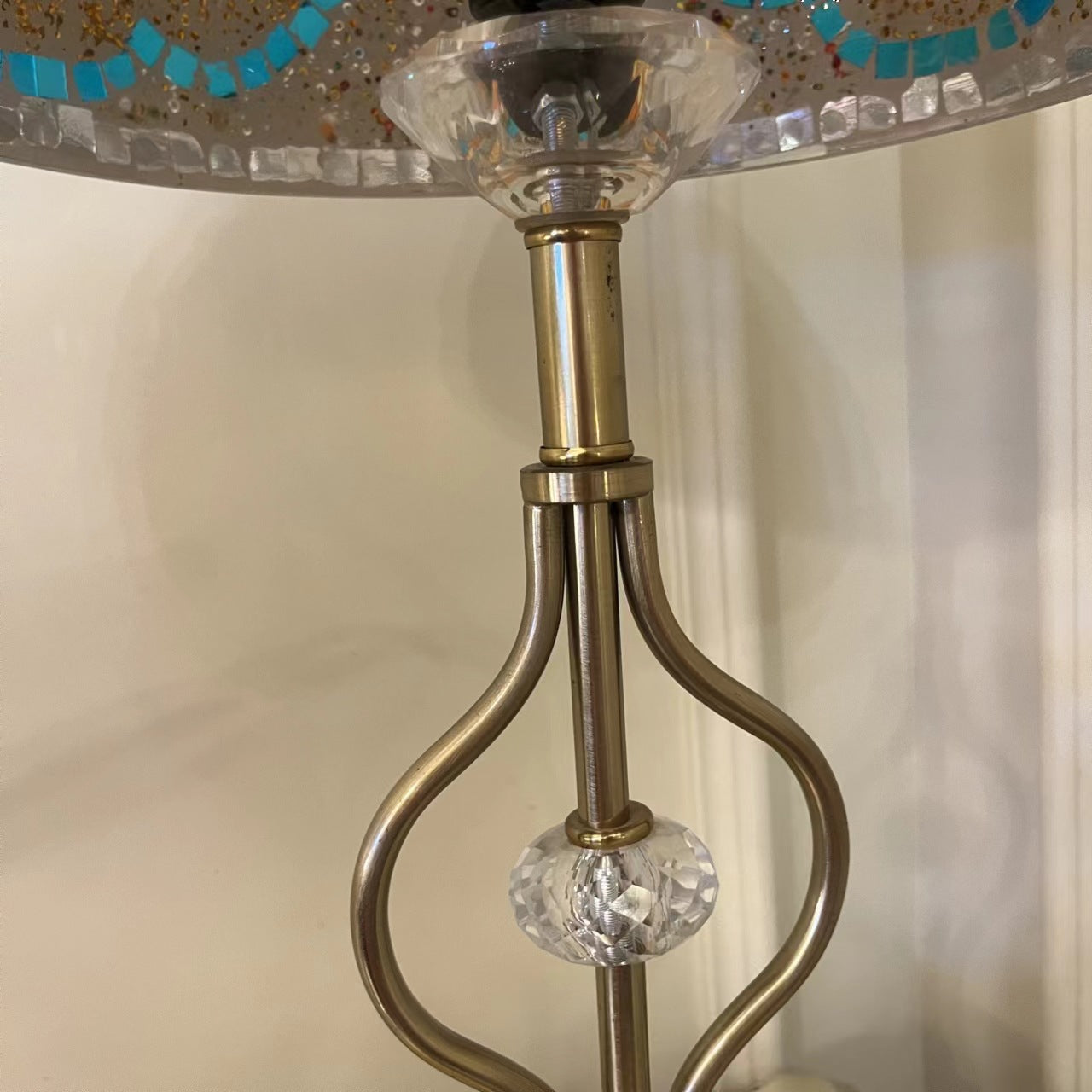Coastal Half Round Iron 2-Light Table Lamp