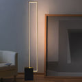 Rectangular Line Iron Living Floor Lamp