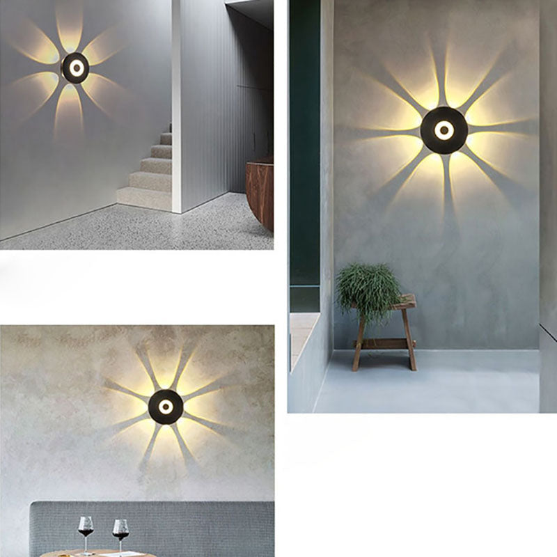 Aluminum Round Patio Outdoor Light