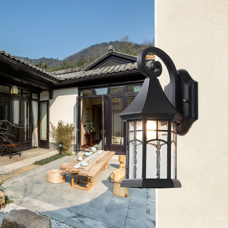 Aluminum Glass Conical Prism Outdoor Light