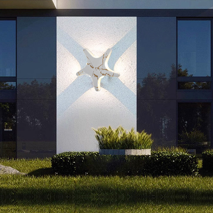 Aluminum Starfish Design Patio Outdoor Light