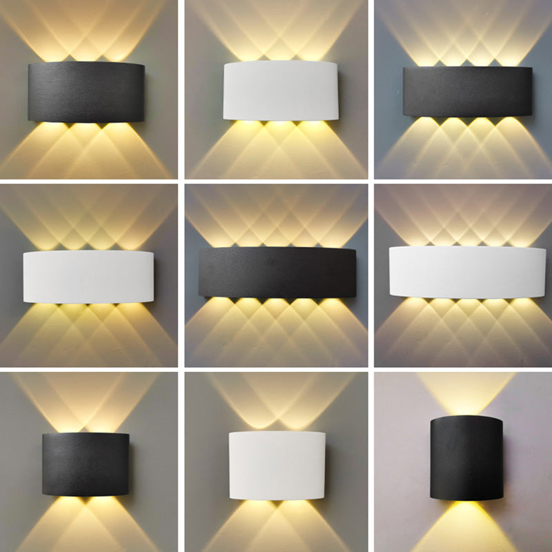 Cylinder Rectangular Aluminium Iron Outdoor Light