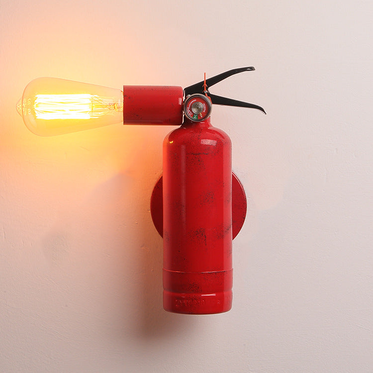 Fire Extinguisher Iron Living Wall Lamp