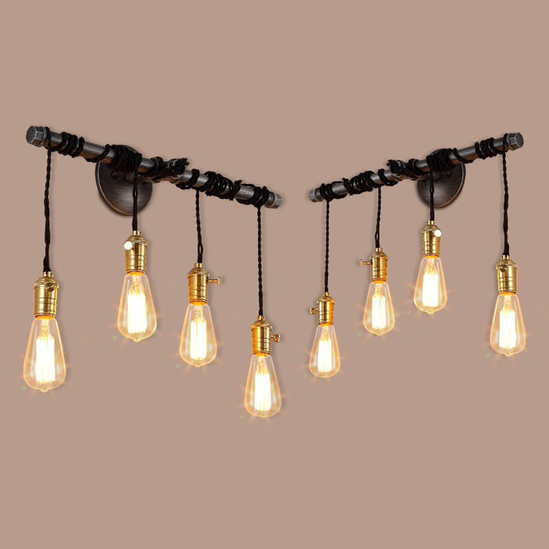 Water Pipes Strip 1/4 Wall Lamp