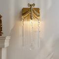 Bow Brass Crystal Wall Lamp