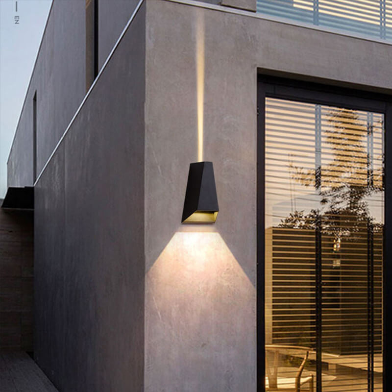 Trapezoid Up Down Illuminated Outdoor Light