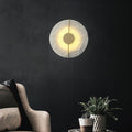 Copper Marble Round Elliptical Wall Lamp