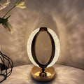 Ring Crystal Acrylic Touch Table Lamp