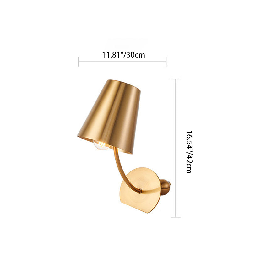 Trapezoidal Iron Bedroom Table Lamp
