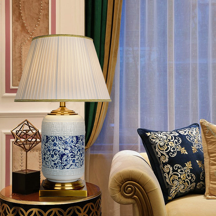 Cylinder Round Square Copper Table Lamp