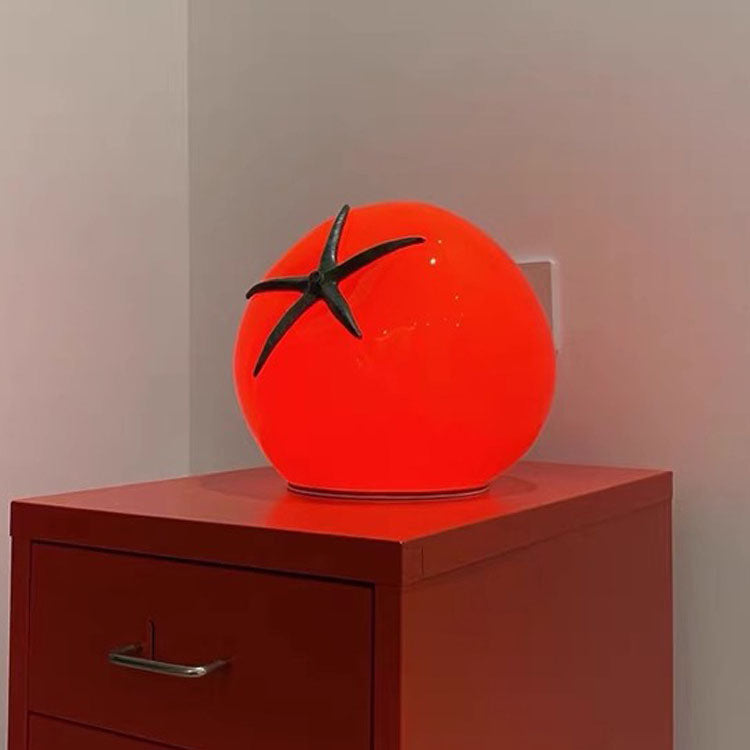 Resin Tomato Decorative Living Table Lamp