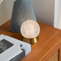 Round Ball Iron Acrylic Table Lamp