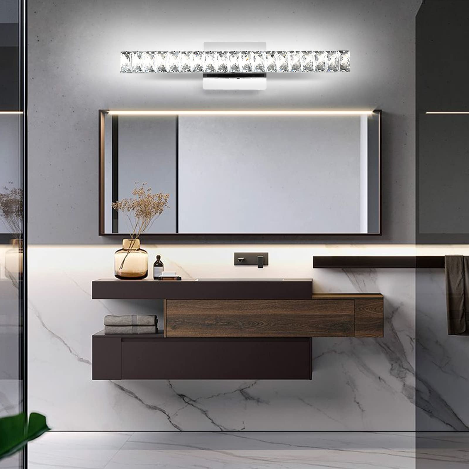 Strip Rectangular Rotatable Stainless Wall Lamp