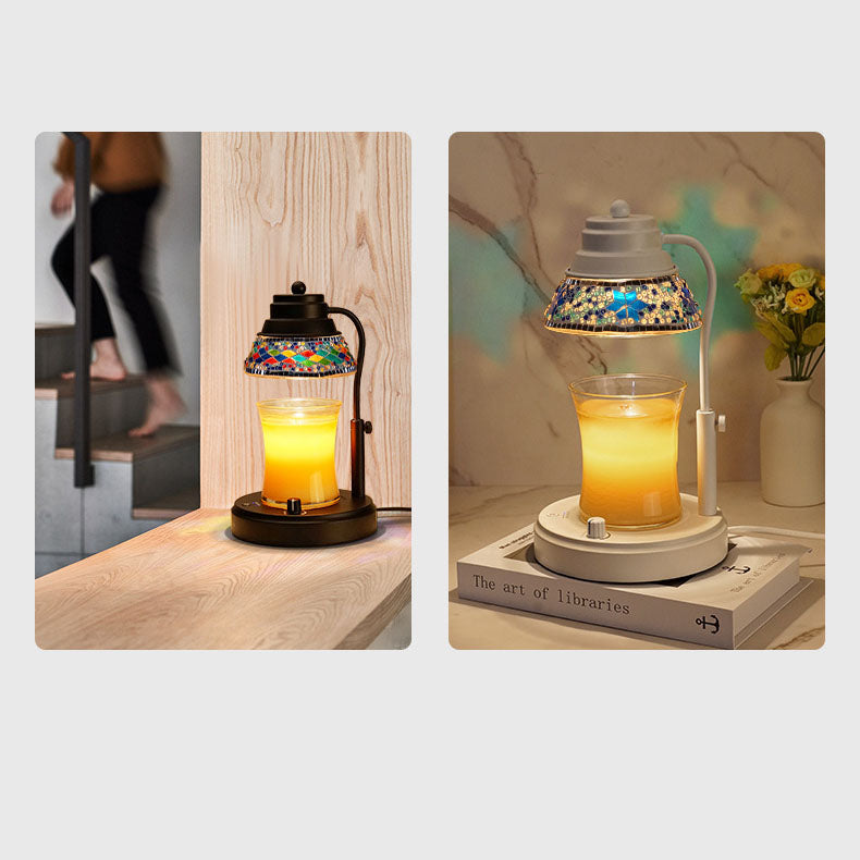Disc Cylinder Iron Plastic Table Lamp