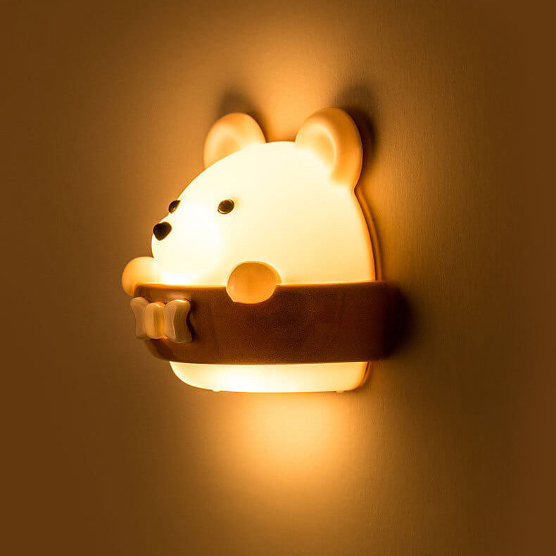 Cartoon ABS Bear Night Wall Lamp