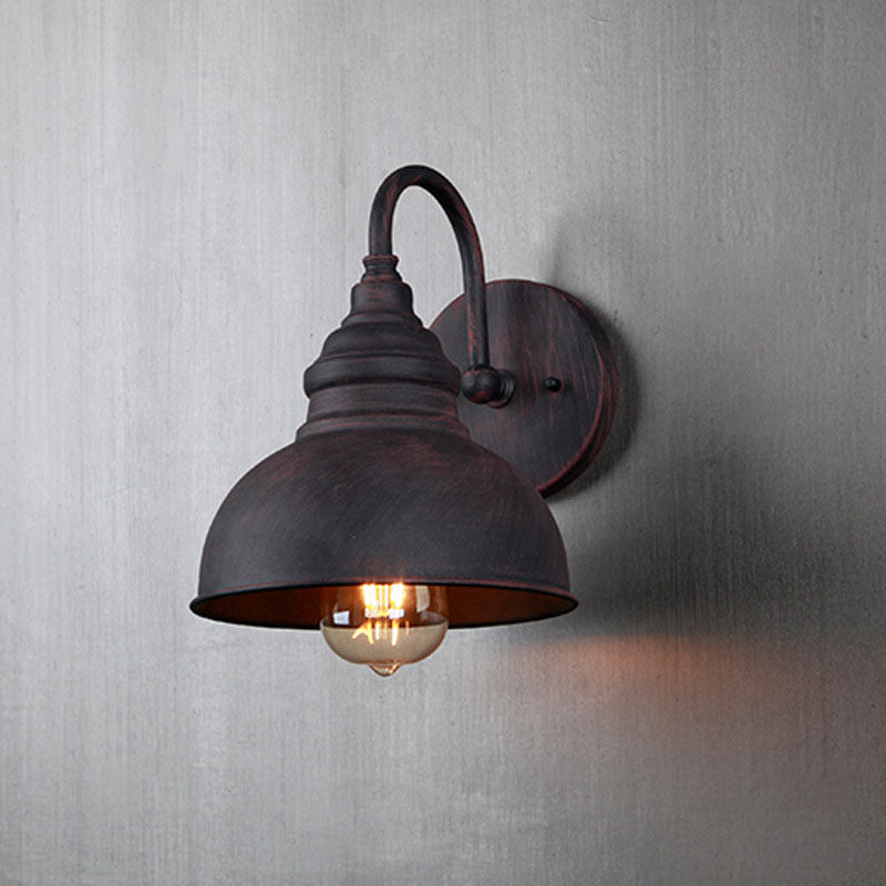 Iron Semicircle Garden Outdoor Light