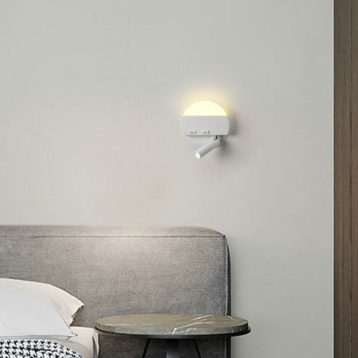 Round Square Acrylic Aluminum Wall Lamp