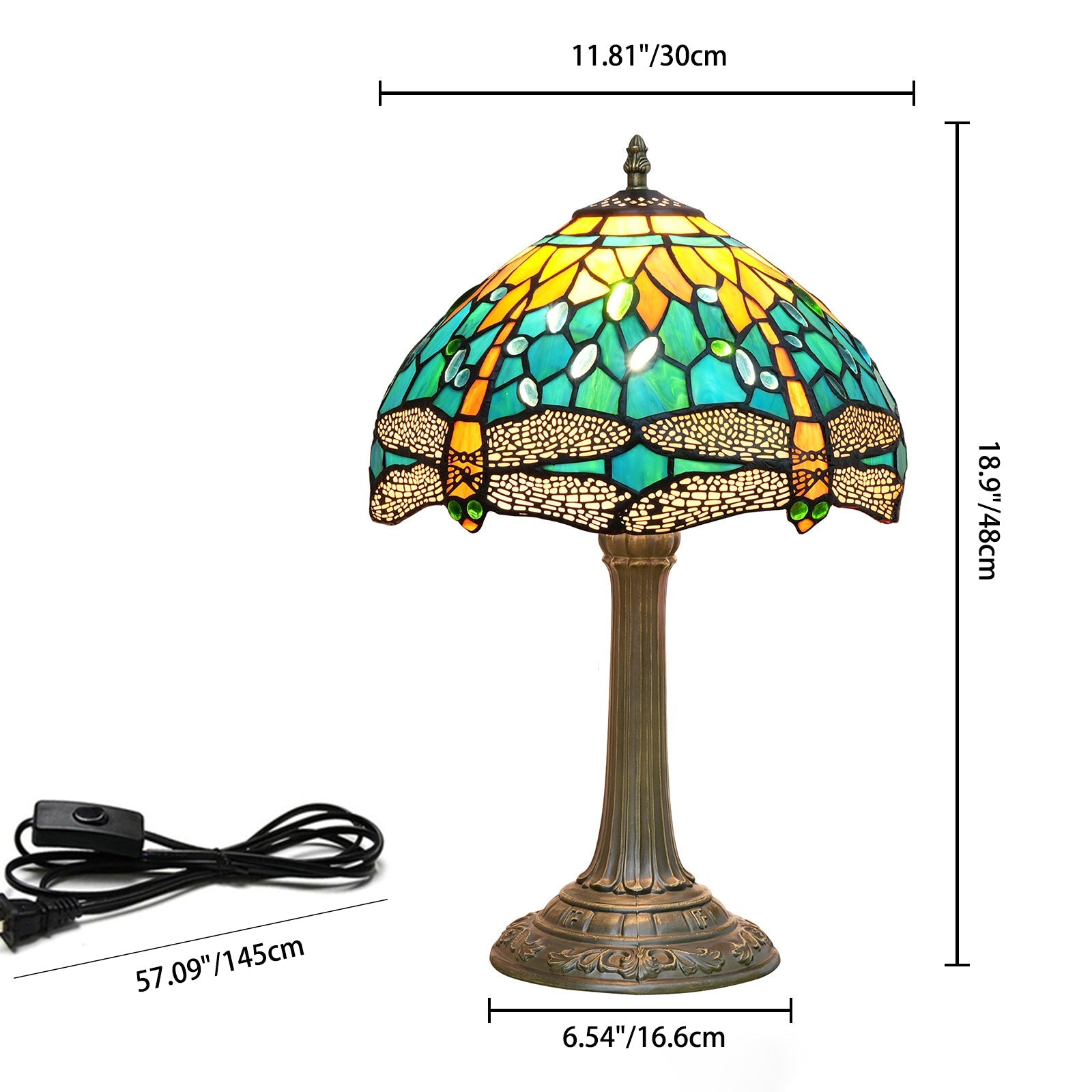 Half Ball Cylinder Disc Table Lamp