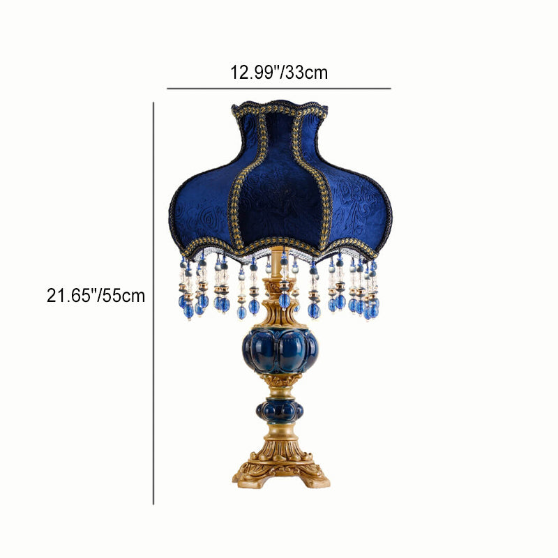 Palace Decorative Design Fabric Table Lamp