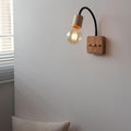 Ash Wood Hose Wall Lamp
