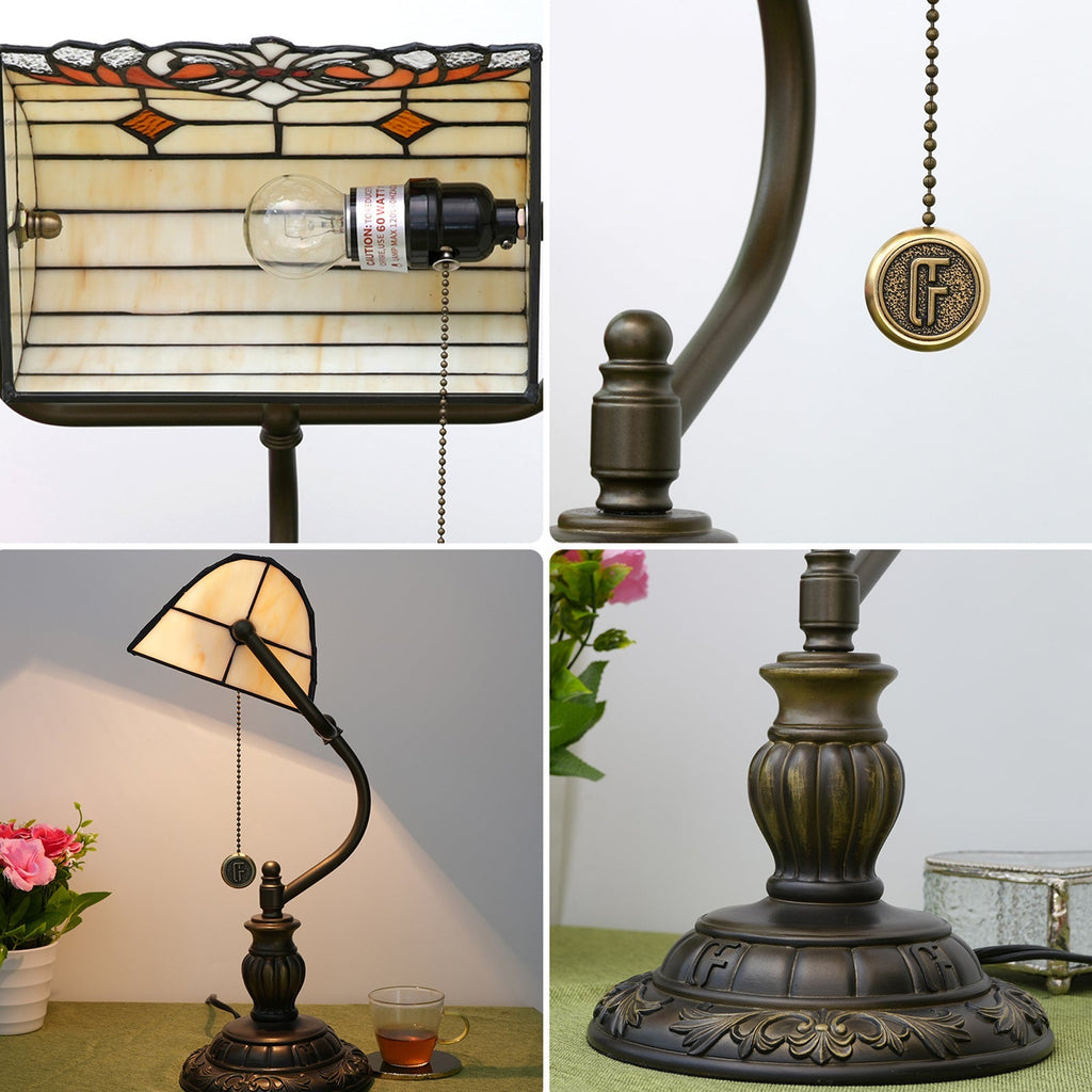 Angel Wings Stained Glass Table Lamp