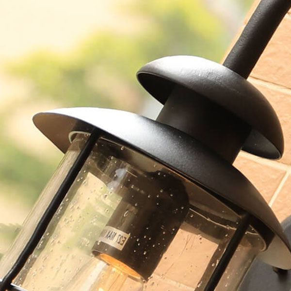 Iron Glass Outdoor Light