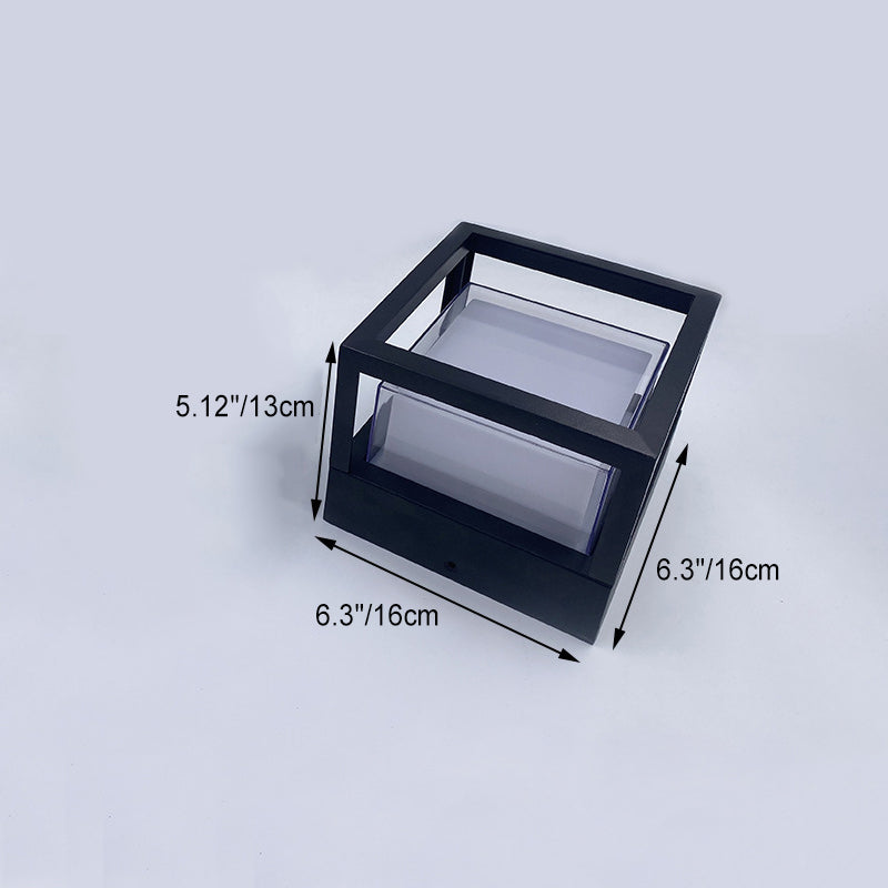 Square Aluminum Acrylic Garden Outdoor Light