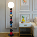 Colorful Round Ball Glass Floor Lamp