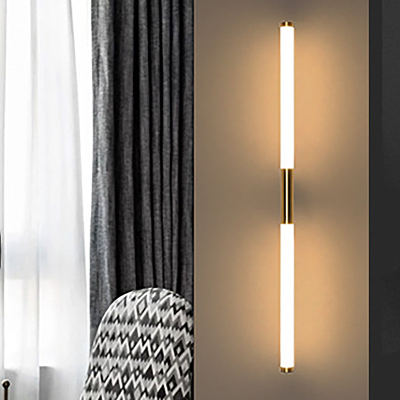 Long Cylinder Rectangle Iron Wall Lamp