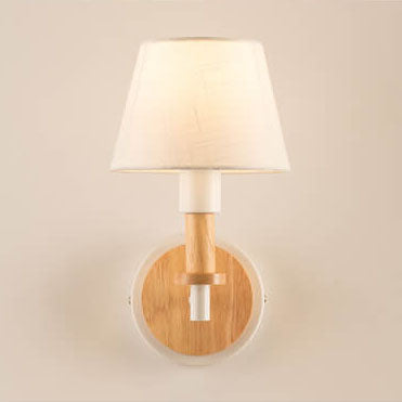 Wooden Tubular Wall Lamp