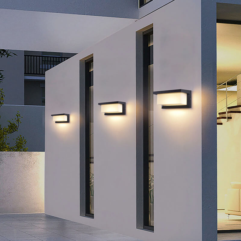 Rectangle PC Patio Outdoor Light