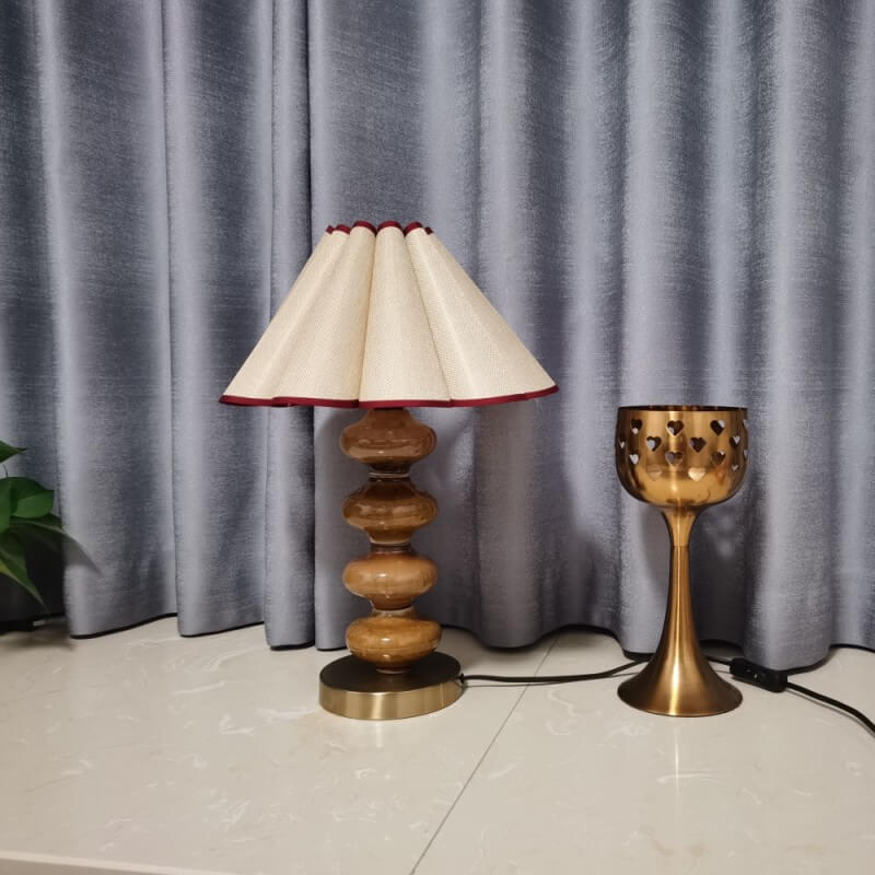 Canvas Petal Ceramic Table Lamp