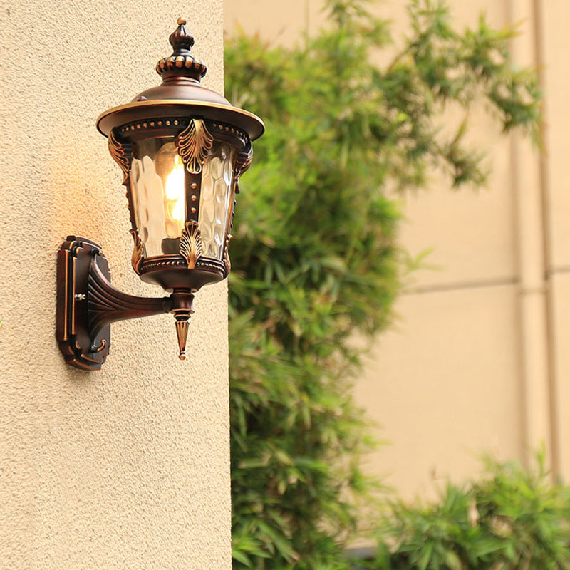 Cylinder Quadrilateral Aluminum Glass Outdoor Light