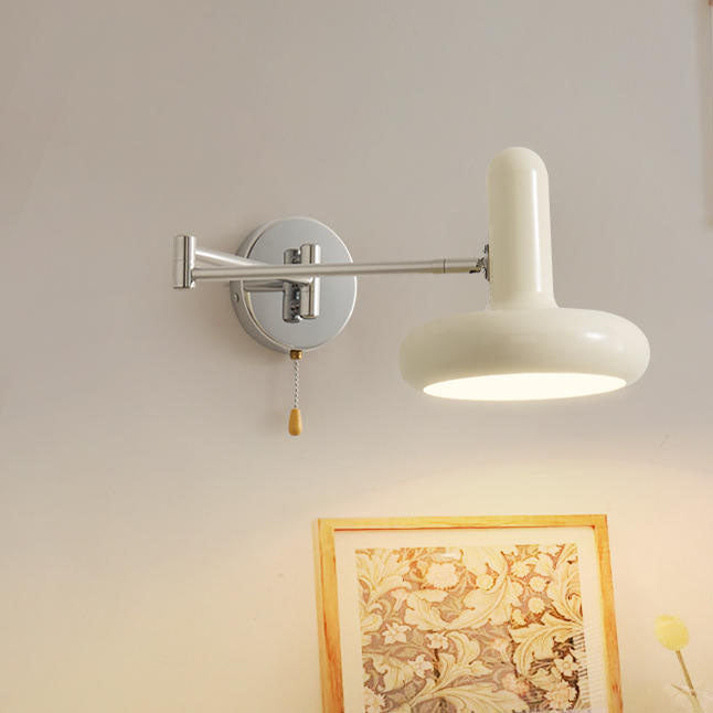 Retractable Swing Arm Iron Wall Lamp
