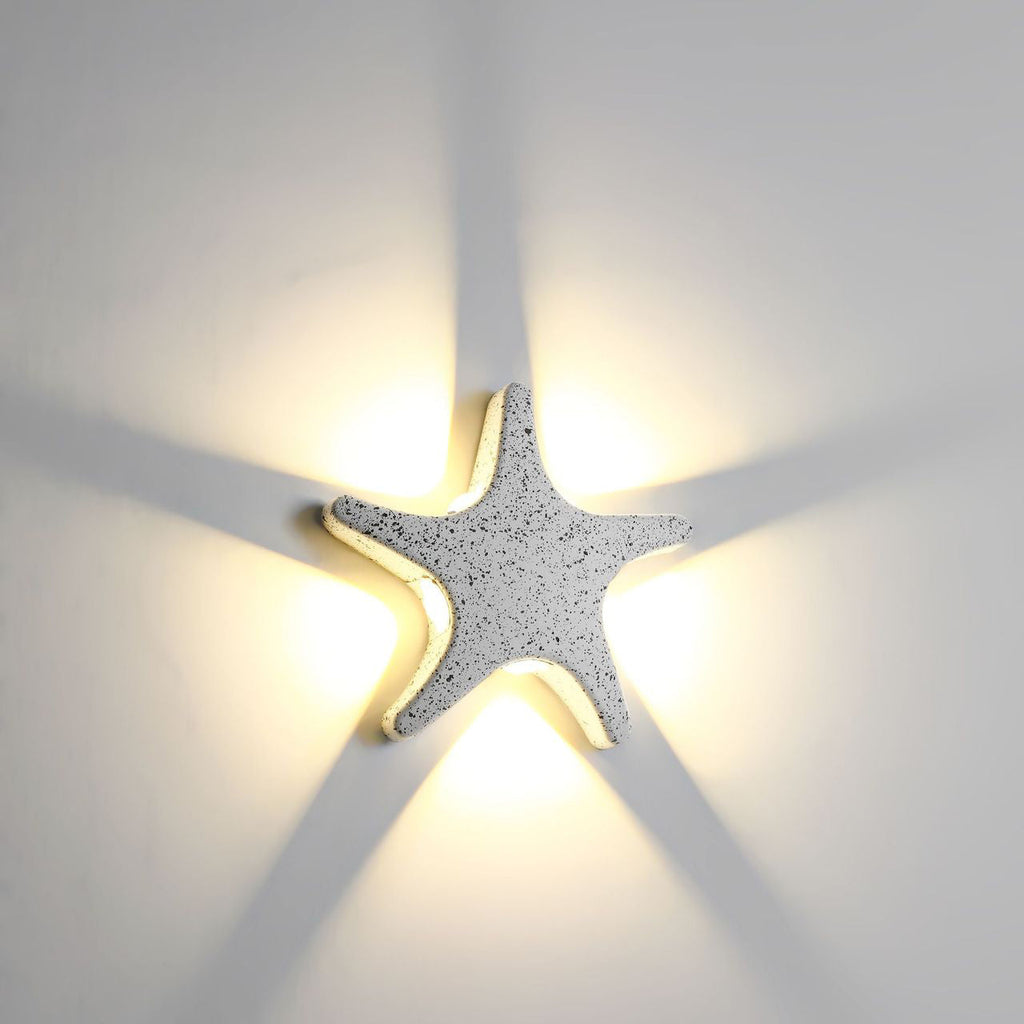 Aluminum Starfish Design Patio Outdoor Light