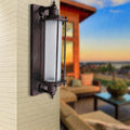 Cylinder Iron Glass Garden Outdoor Light