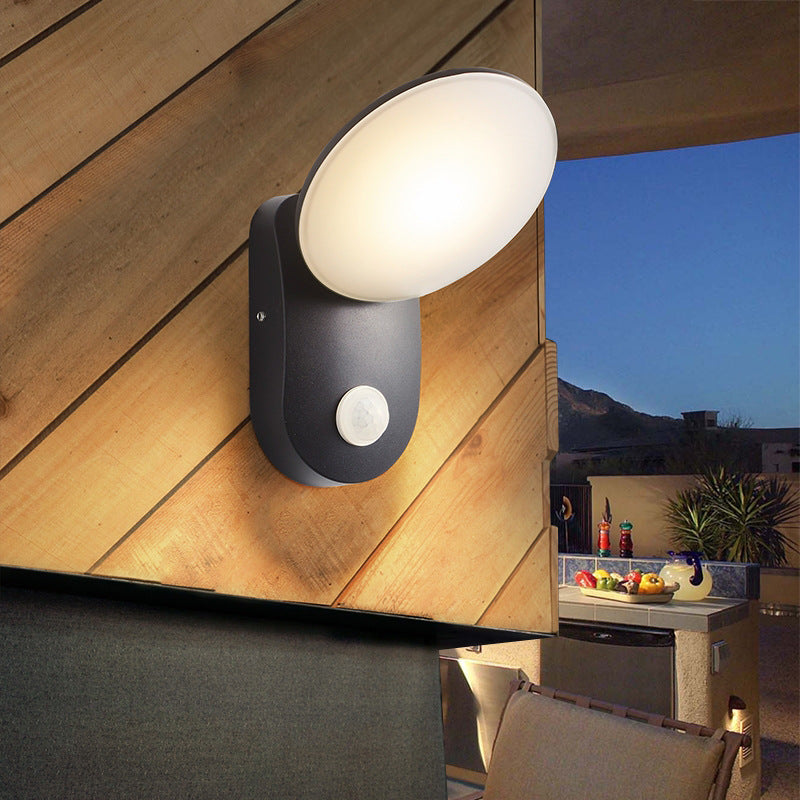 Aluminum PC Round Garden Outdoor Light