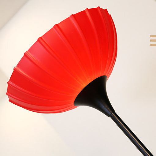 Flower Glass Table Iron 2-Light Floor Lamp