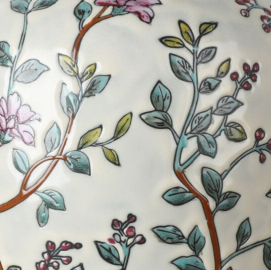 Palace Fabric Lampshade Ceramic Table Lamp