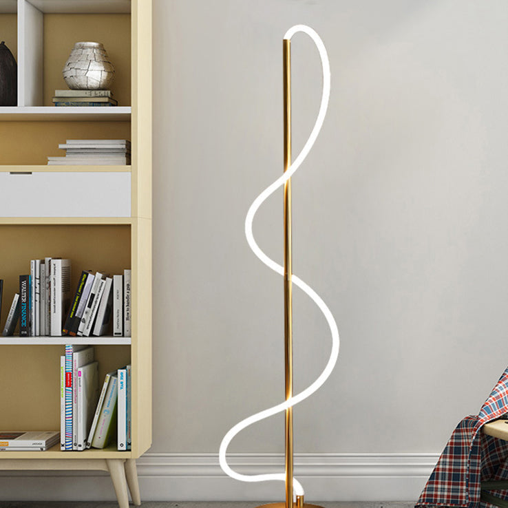 Line Iron Silicone Living Floor Lamp