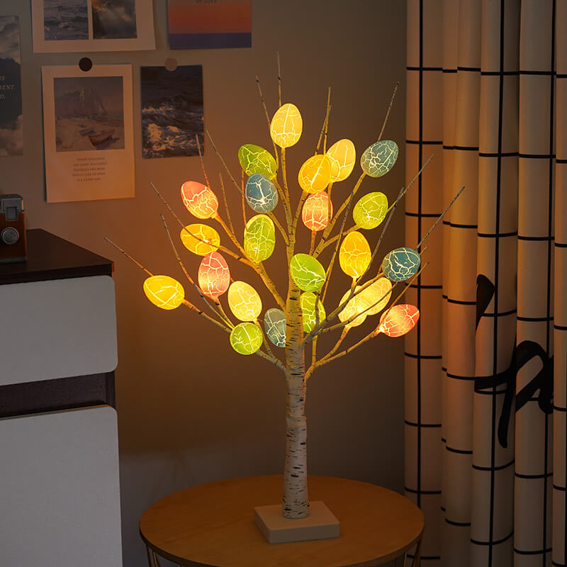 Holiday Decorative Colorful Egg Table Lamp