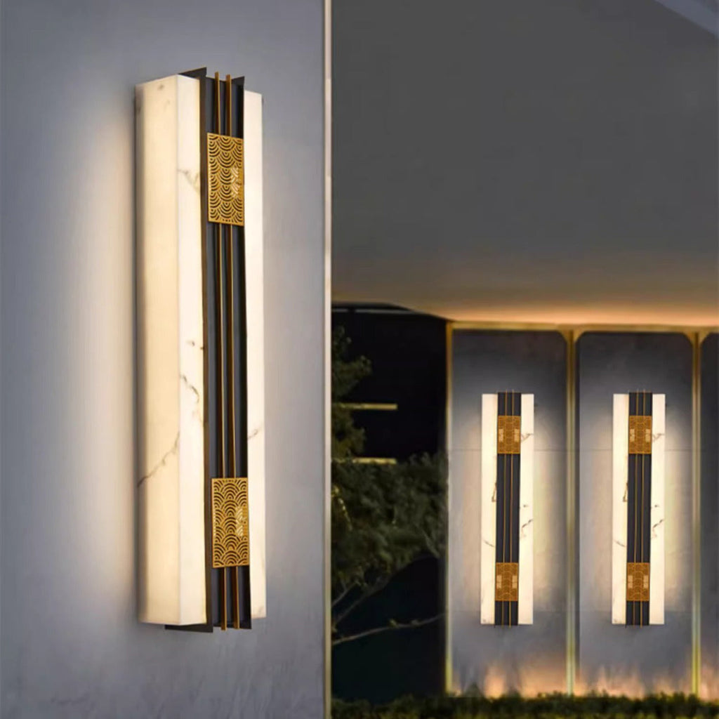 Rectangular Cloud Stainless Steel Outdoor Light