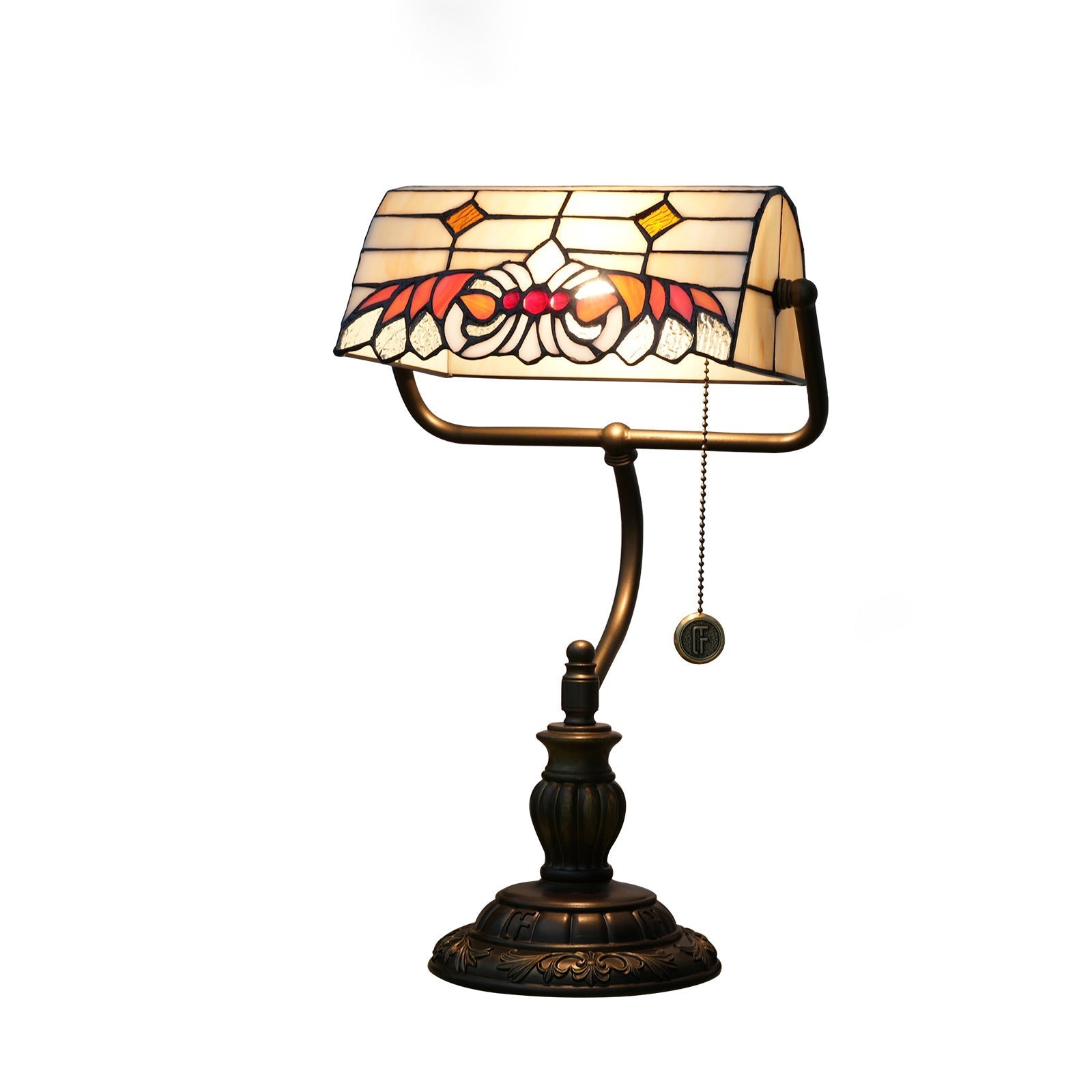 Angel Wings Stained Glass Table Lamp