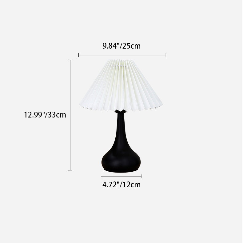 Gourd Folding Lampshade Metal Table Lamp