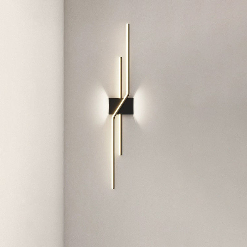 Aluminum Geometric Long Straight Wall Lamp