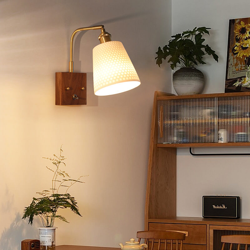 Black Walnut Wall Lamp