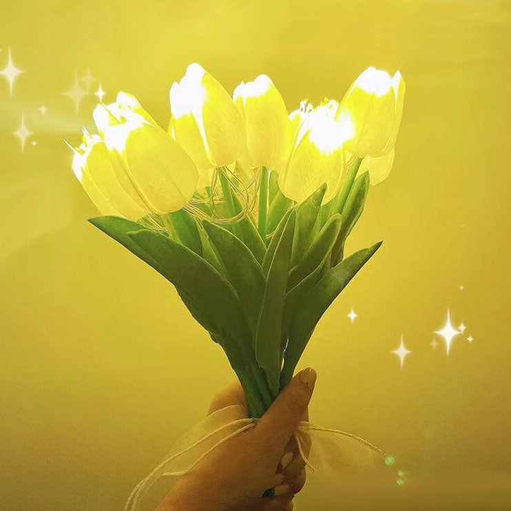 Tiffany-Style Tulip Flower Decoration Table Lamp