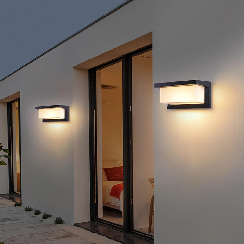 Rectangle PC Patio Outdoor Light